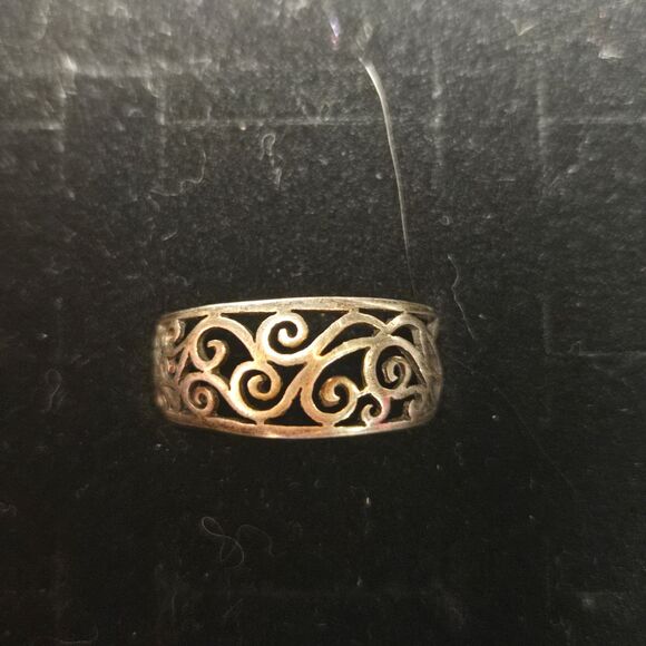 Vintage sterling silver ring sz 9 - Picture 1 of 5